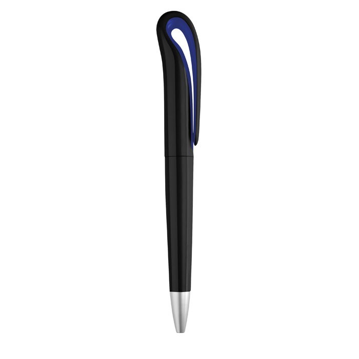 BLACKSWAN Stylo personnalisable à bille Twist en ABS.  Encre bleue.
