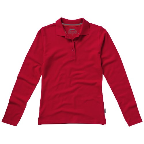 Polo femme à manches longues : idéal pour un look chic et décontracté.