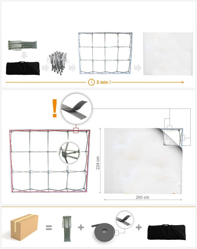 impression de stands pop up