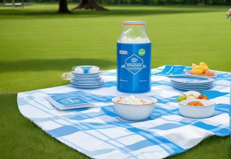 Rendez vos repas en plein air uniques avec une nappe de pique-nique personnalisée avec logo
