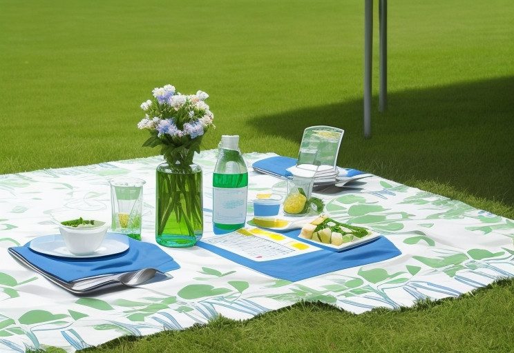 Créez un impact visuel fort avec notre nappe sur mesure, idéale pour les activités en extérieur.